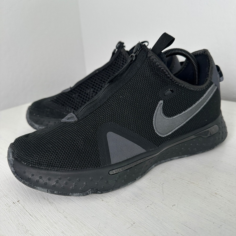 Nike Basketball Shoes Mens 9.5 PG 4 Black Grey CD5079-005 NBA Basketball Zip